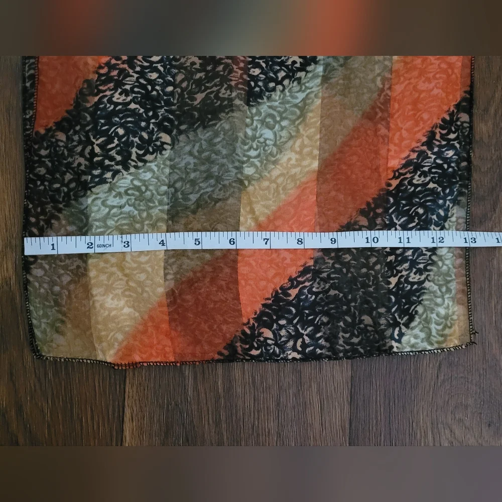 Silky Earthy Colored Palette Scarf